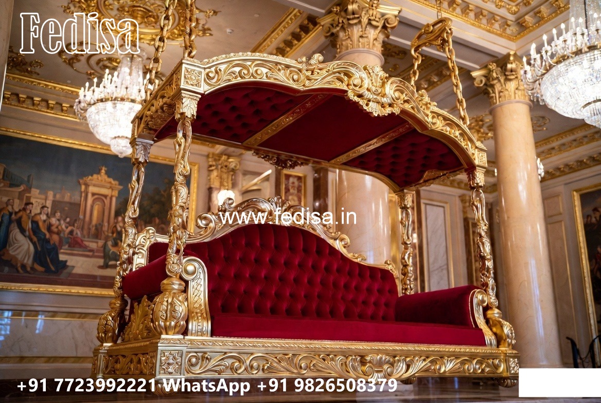 Decorative Wooden Swing Design for Elegant Sitting Area No-4087