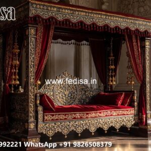 Indoor Luxury Wooden Swing Design with Soft Cushions No-4093