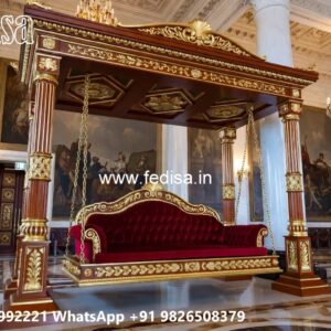 Wooden Swing Design for Traditional South Indian Homes No-4094