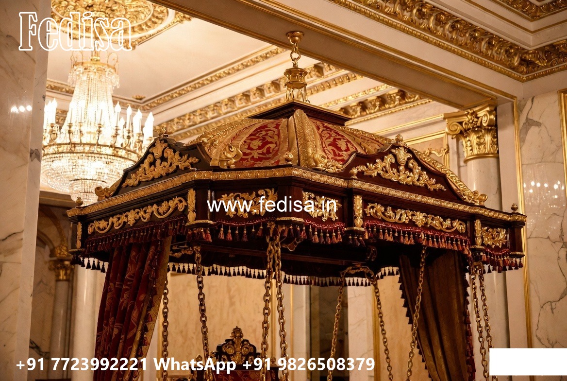 Wooden Swing Design with Elegant Brass Accessories No-4100