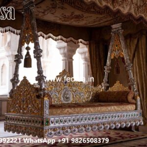 Wooden Swing Design for Cozy Indoor Seating Corner No-4102