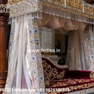 Wooden Swing Design with Vintage Traditional Craft Style No-4112