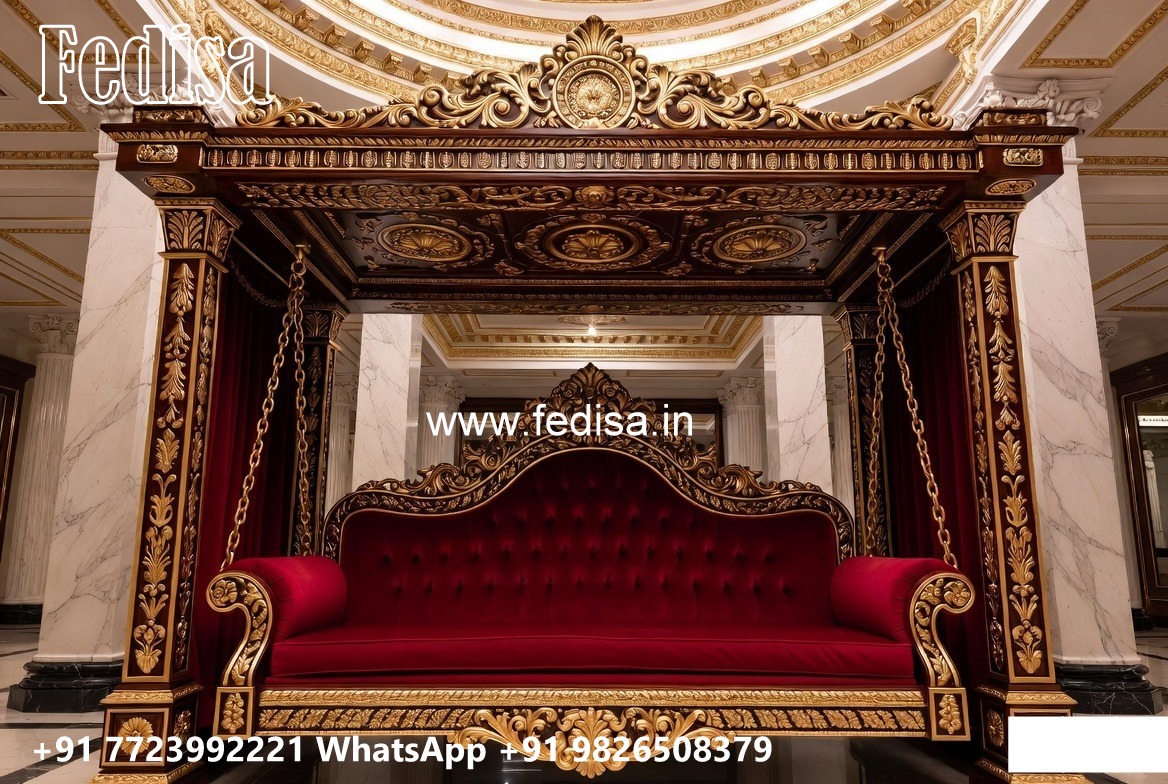Luxury Wooden Swing Design with Decorative Chains No-4120