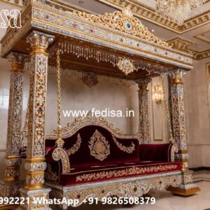 Wooden Swing Design with Traditional Handcrafted Beauty No-4128