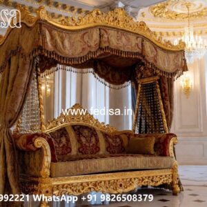 Wooden Swing Design with Elegant Carved Backrest No-4131