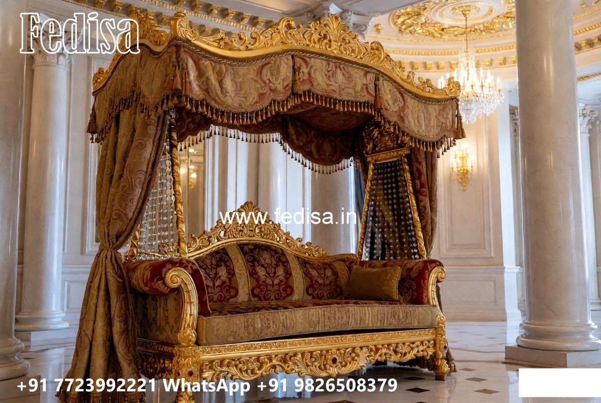 Wooden Swing Design with Elegant Carved Backrest No-4131