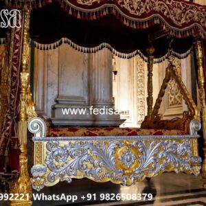 Wooden Swing Design with Artistic Wooden Patterns No-4133