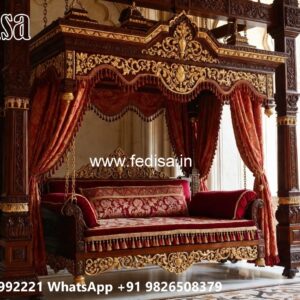 Wooden Swing Design with Rich Traditional Craftsmanship No-4135