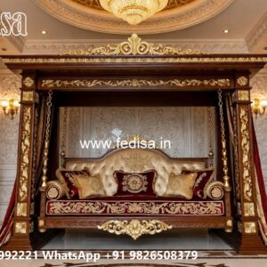 Elegant Classic Swing Design with Wooden Carving Style No-4253