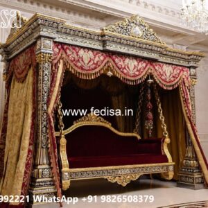 Handcrafted Royal Swing Design with Floral Carving Details No-4360