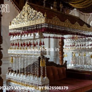 Beautiful Wood Carving Swing Design for Hall Decoration No-4409