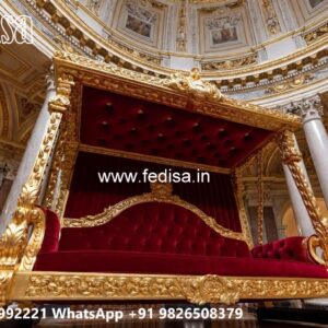 Elegant Wood Carving Swing Design with Handcrafted Details No-4410