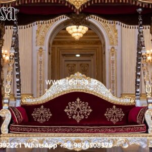 Indoor Wood Carving Swing Design for Stylish Seating Areas No-4413