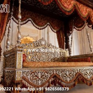 Luxury Wood Carving Swing Design with Brass Chain Style No-4415