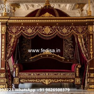 Indoor Wood Carving Swing Design with Premium Finish No-4427