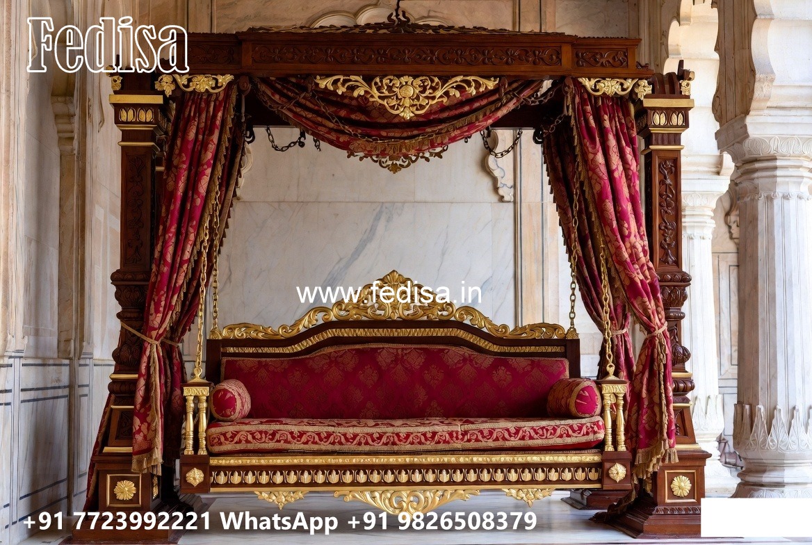 Decorative Wood Carving Swing Design for Hall Spaces No-4428
