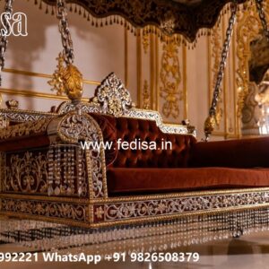 Artistic Wood Carving Swing Design with Traditional Craftsmanship No-4429