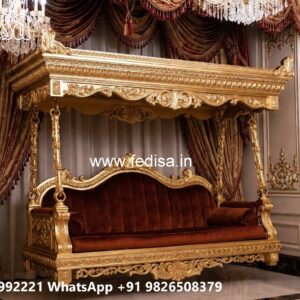 Royal Wood Carving Swing Design for Luxury Interior Styling No-4430