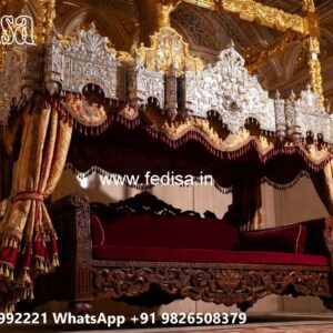 Wood Carving Swing Design with Artistic Floral Motifs No-4436