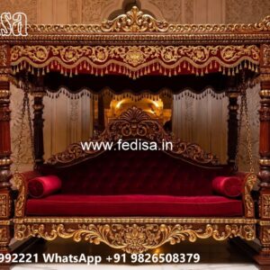 Royal Wood Carving Swing Design for Sophisticated Living Rooms No-4441
