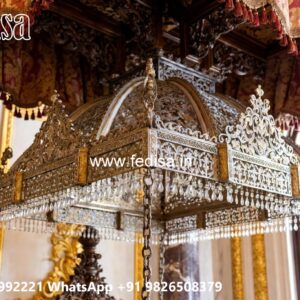 Handcrafted Wood Carving Swing Design with Palace Elegance No-4447