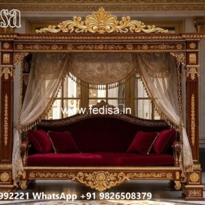 Wood Carving Swing Design with Intricate Wooden Patterns No-4451