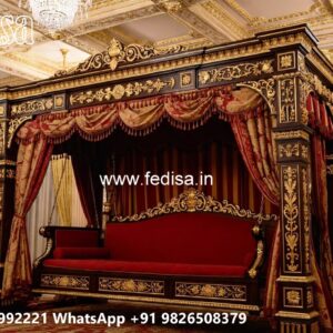Beautiful Wood Carving Swing Design for Luxury Apartments No-4452
