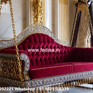 Indoor Wood Carving Swing Design for Comfortable Seating No-4454