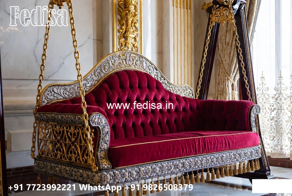 Indoor Wood Carving Swing Design for Comfortable Seating No-4454