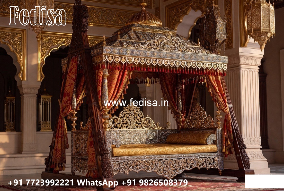 Luxury Wood Carving Swing Design with Elegant Backrest No-4457