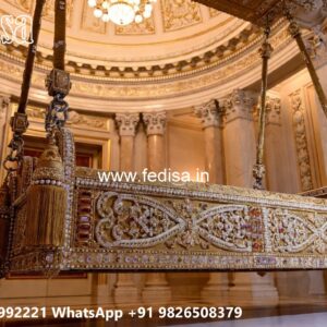 Handcrafted Wood Carving Swing Design for Elegant Hall Decor No-4461