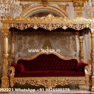 Beautiful Wood Carving Swing Design with Antique Charm No-4464