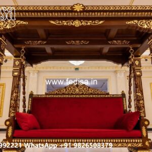 Luxury Wood Carving Swing Design with Palace Inspired Look No-4467