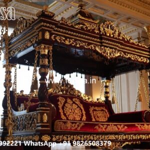 Stylish Wood Carving Swing Design for Heritage Homes No-4469