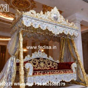 Traditional Wood Carving Swing Design with Elegant Finish No-4471