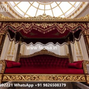 Luxury Wood Carving Swing Design for Stylish Living Spaces No-4474
