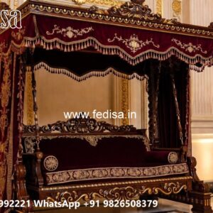 Artistic Wood Carving Swing Design with Antique Appeal No-4482