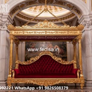 Luxury Wood Carving Swing Design for Spacious Family Rooms No-4483