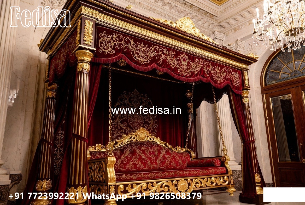 Traditional Wood Carving Swing Design with Royal Comfort No-4484