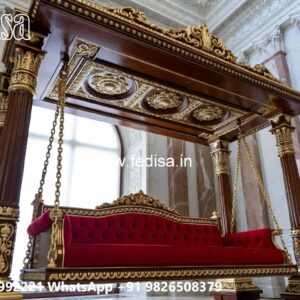 Handcrafted Wood Carving Swing Design with Timeless Style No-4486