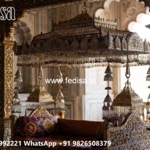 Luxury Wood Carving Swing Design with Rich Craftsmanship No-4491