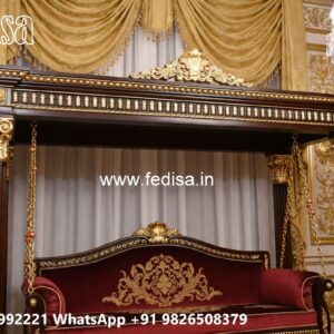 Artistic Wood Carving Swing Design with Wooden Heritage Style No-4492