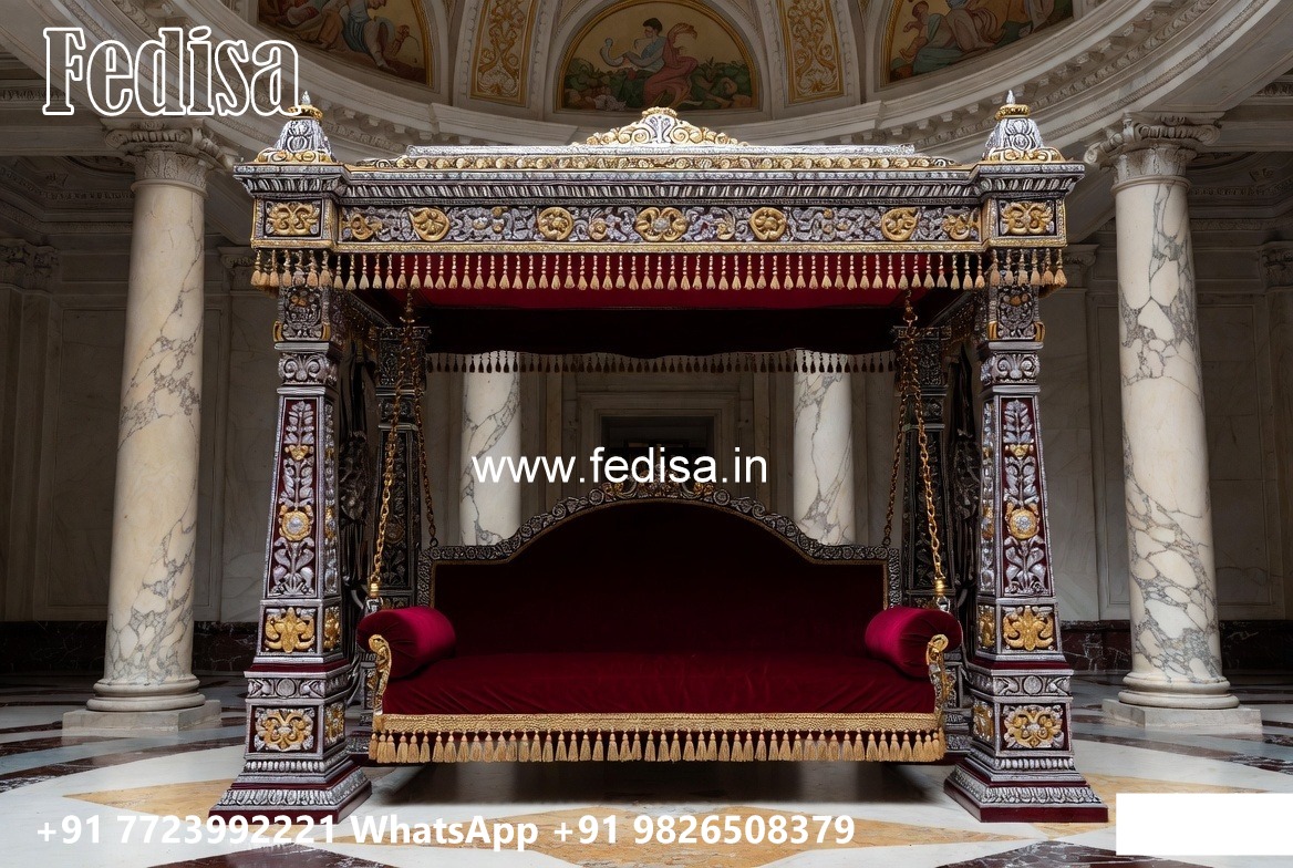 Indoor Wood Carving Swing Design for Relaxing Luxury Spaces No-4493