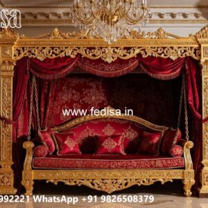 Luxury Wood Carving Swing Design for Sophisticated Home Interiors No-4500