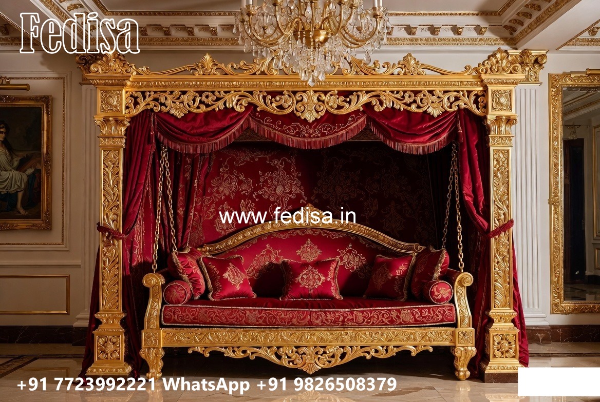 Luxury Wood Carving Swing Design for Sophisticated Home Interiors No-4500
