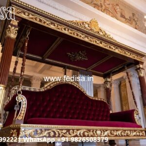 Decorative Wooden Swing Design for Elegant Sitting Area No-4537