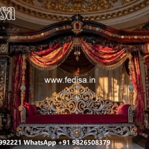 Indoor Luxury Wooden Swing Design with Soft Cushions No-4543