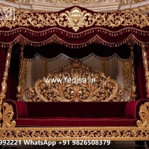 Elegant Wooden Swing Design for Family Relaxation Space No-4546
