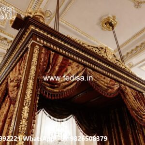Wooden Swing Design with Beautiful Decorative Carvings No-4547
