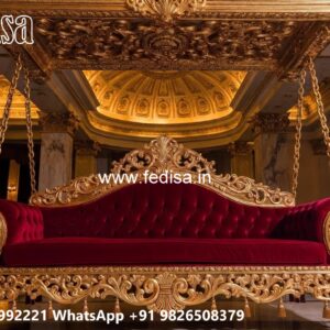Luxury Wooden Swing Design for Spacious Hall Interiors No-4555